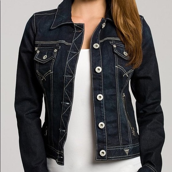 Guess Jackets & Blazers - Guess Alicia Jean Jacket Classic